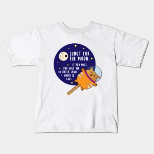 shoot for the moon Kids T-Shirt